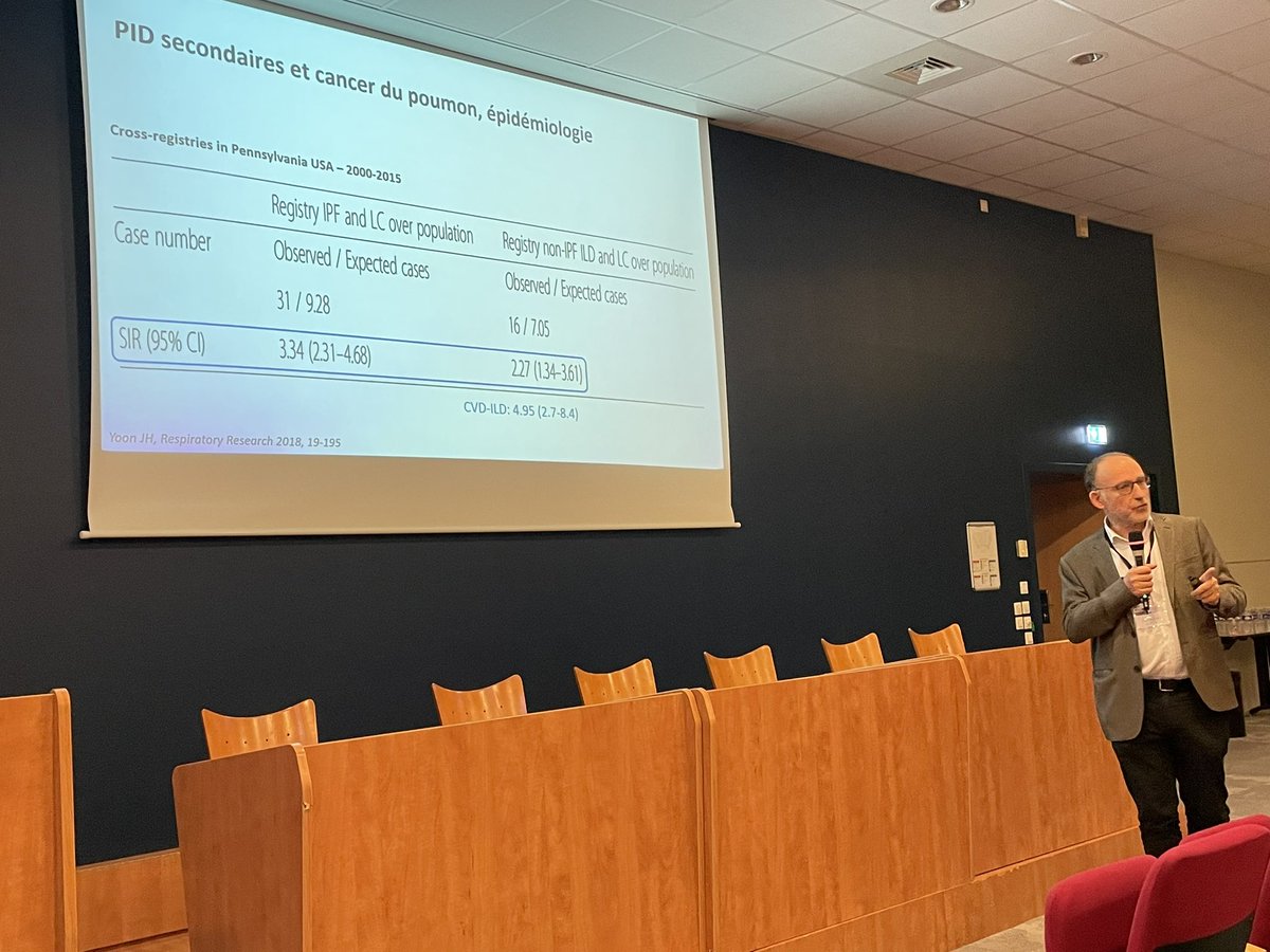 Vincent Cottin (@orphalung) on Twitter photo Le Professeur <a href="/CadranelJ/">cadranel jacques</a> présente une synthèse magistrale de l’association fibrose et cancer du poumon Le Professeur <a href="/CadranelJ/">cadranel jacques</a> présente une synthèse magistrale de l’association fibrose et cancer du poumon