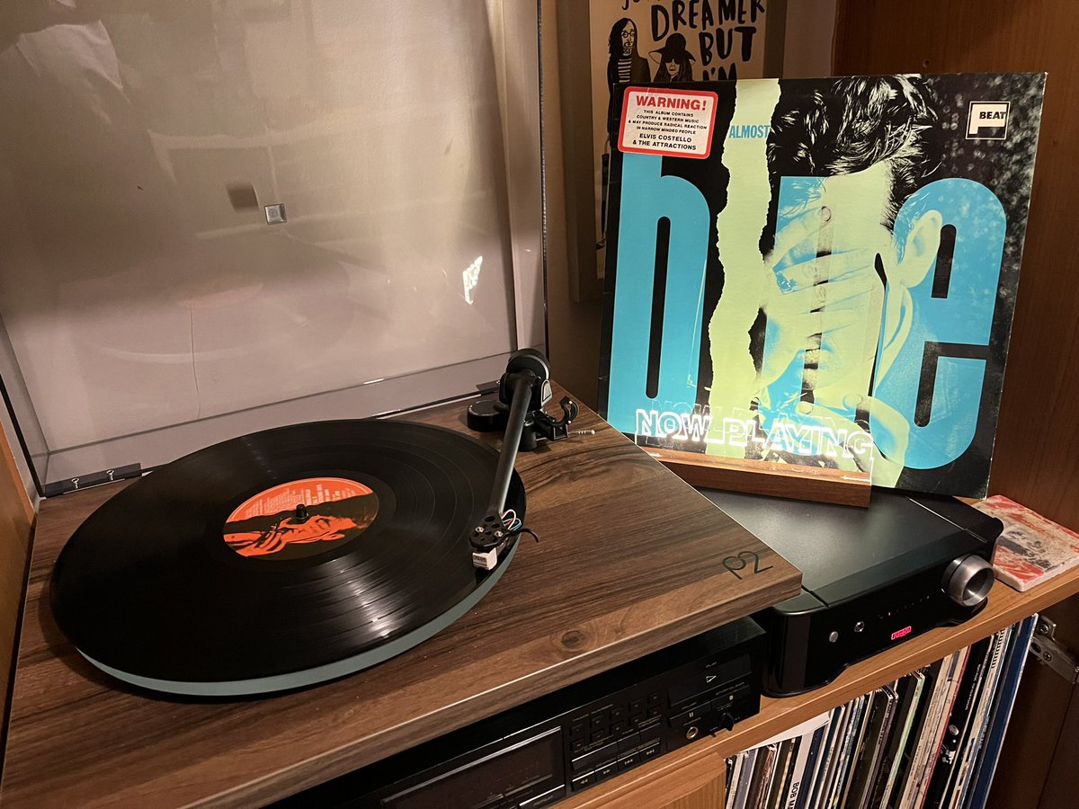 Now playing is ‘Almost Blue’ by Elvis Costello &amp; the Attractions. Bought this when it came out, but ended up giving it to my Mum. Appreciate it a lot more in my declining years. 
<a href="/Notoldjustexpe1/">🖤 Notoldjustexperienced</a> 
<a href="/MIKEYWMS/">Michael Williams (Mikey)</a> 
<a href="/AffrenchFfrench/">Andrew Ffrench</a> 
@zap210 
<a href="/NewWaveAndPunk/">PunkAndNewWave</a>
<a href="/ScotsPostPunk/">Scottish Post-Punk</a>
<a href="/PunKandStuff/">PuNk and Stuff</a>