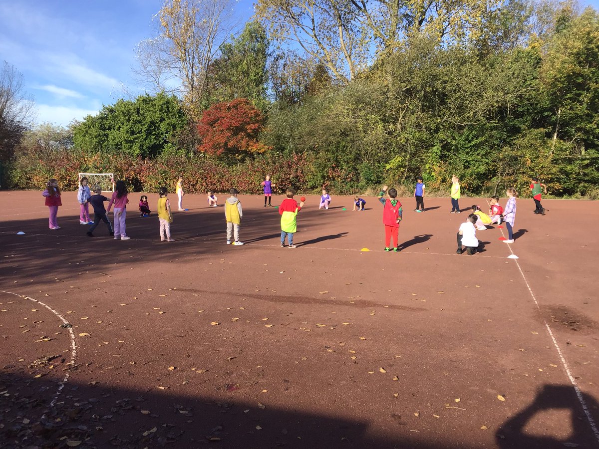 Our Year 1 children taking part in a catching and throwing exercise as part of their Multi Skills topic during Autumn one. #Y2PECCPS #PEandSportCCPS