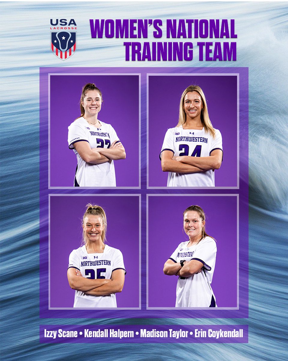 Getting the band back together 🌊🇺🇸

Erin Coykendall, Kendall Halpern, Izzy Scane, and Madison Taylor have all been invited to the @USAWLax National Team Training Roster! They will be in action November 22-24 at the President’s Cup in FL.