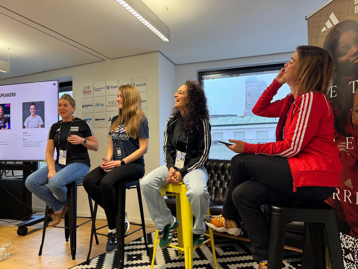 fitrwoman's tweet photo. What a fantastic two days in Munich at the @PlugandPlayTC  with @adidas for the final #breakingbarriers session!
Thank you again to @adidas It was a fantastic program and it was great to meet so many great people along the way
#fitrwoman #fitrcoach #femaleathlete #menstrualcycle https://t.co/pxAFIAeTU7