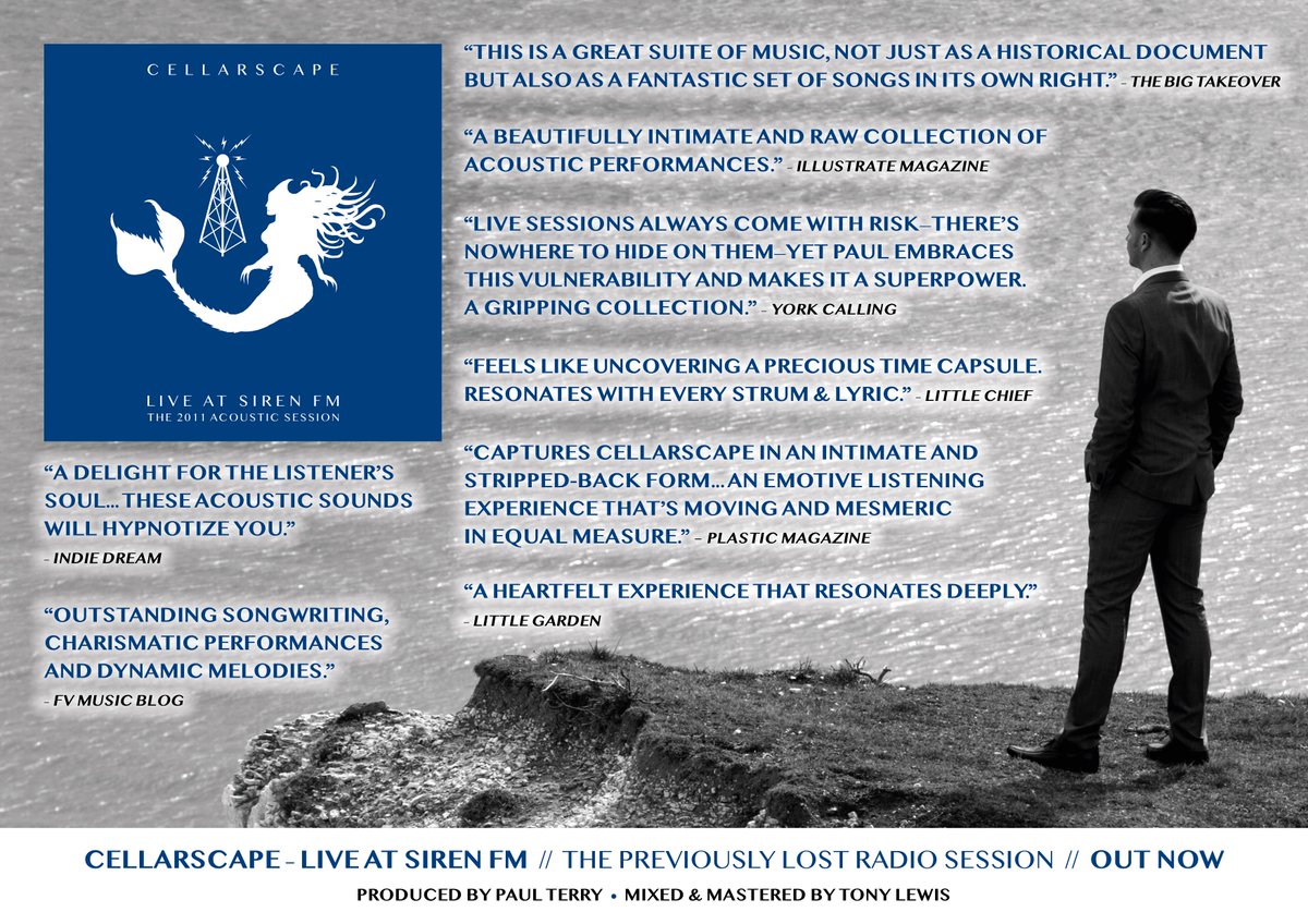 Cellarscape's tweet photo. New poster for my radio session E.P. – Live at Siren FM.
Huge thanks to: @BigTakeoverMag, @Illustrate_Mag, @york_calling, @littlechiefmag, @plasticmgzn, @littlegardenmag, @FVMusicBlog, & #IndieDream.
Out now: https://t.co/3ZbEgft1NB
Mixed & mastered by @MusicEditorcouk. https://t.co/jBnJed4gYL