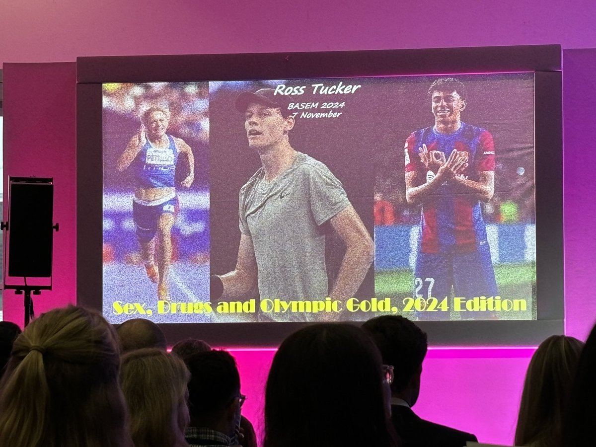 Dave Eastwood (@drdaveeastwood) on Twitter photo Fantastic first day at #BASEMCONF2024
Particularly enjoyed the keynote by <a href="/Scienceofsport/">Ross Tucker</a> discussing some controversial topics (Concussion, Talent ID, Doping) 🧠💉🆔 Fantastic first day at #BASEMCONF2024
Particularly enjoyed the keynote by <a href="/Scienceofsport/">Ross Tucker</a> discussing some controversial topics (Concussion, Talent ID, Doping) 🧠💉🆔