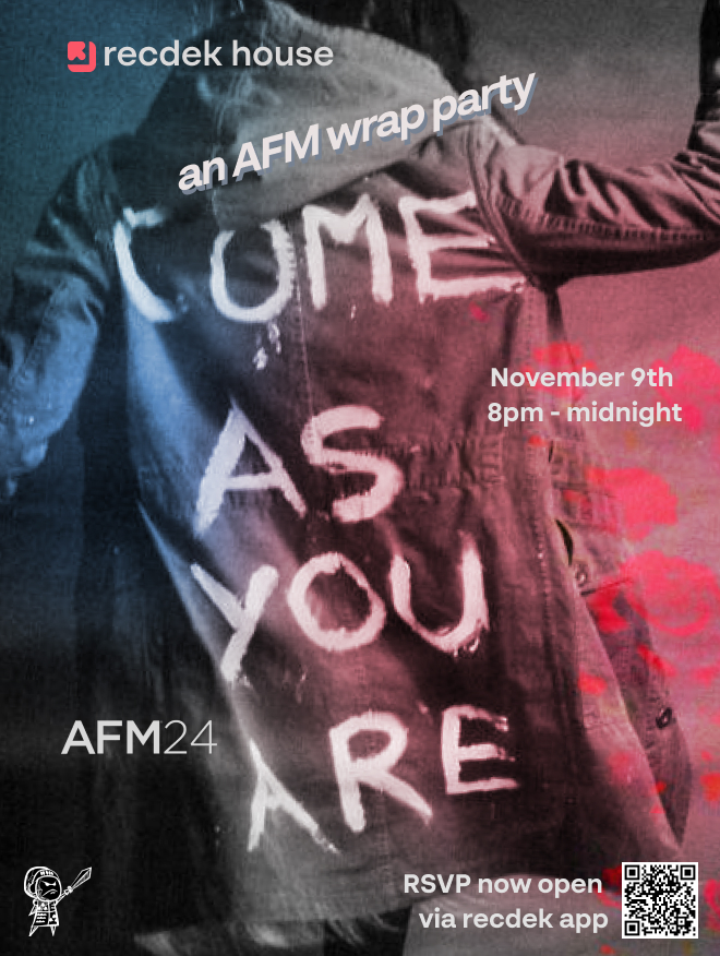 At #AFM24 in Vegas? RSVPs to our event on Saturday evening are now open, as ever, RSVP via the <a href="/recdekapp/">recdek</a> app...