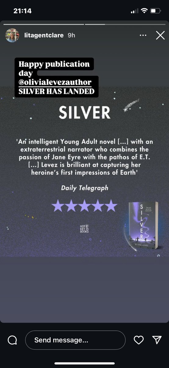 If you want to read a heart rending YA pick this one up. Five star reviews. blackwells.co.uk/bookshop/produ…
#silver #olivialevez