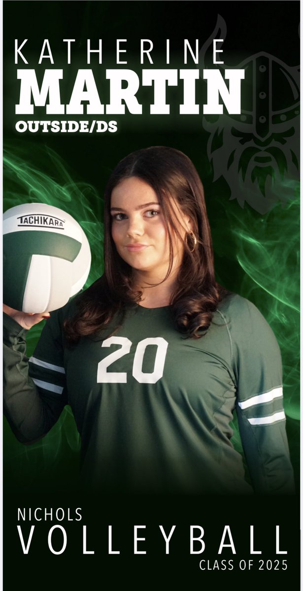 NicholsVball's tweet photo. Congratulations to Katherine Martin &amp; Gabriella who made the All Catholic team this season for volleyball 🏐 We are so proud of you 💚 @MonsignorMartin @NicholsVikings https://t.co/LmXD7piu2G