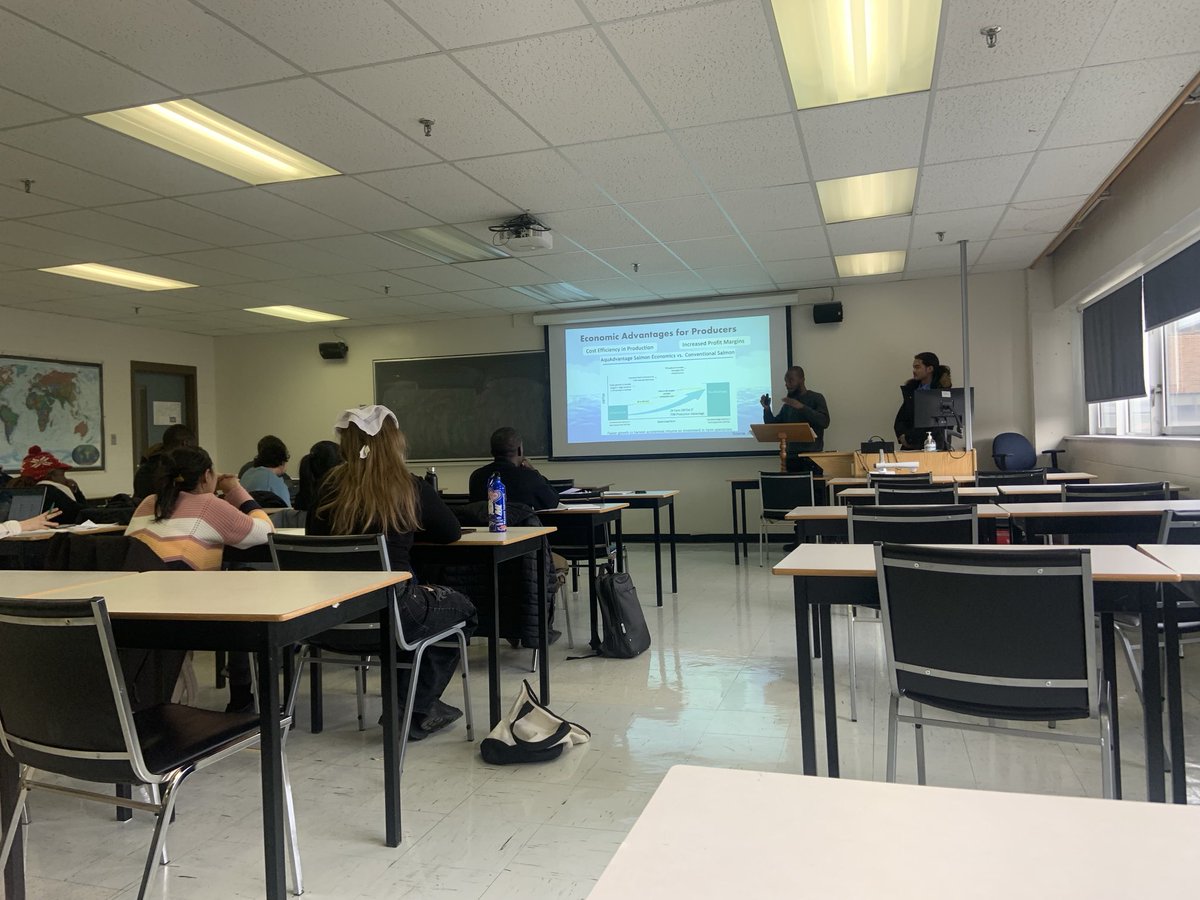 Ed Durnford (@durnforded) on Twitter photo <a href="/marineinstitute/">Marine Institute, Memorial University</a> Aquaculture students debating GM salmon. Great job! <a href="/marineinstitute/">Marine Institute, Memorial University</a> Aquaculture students debating GM salmon. Great job!