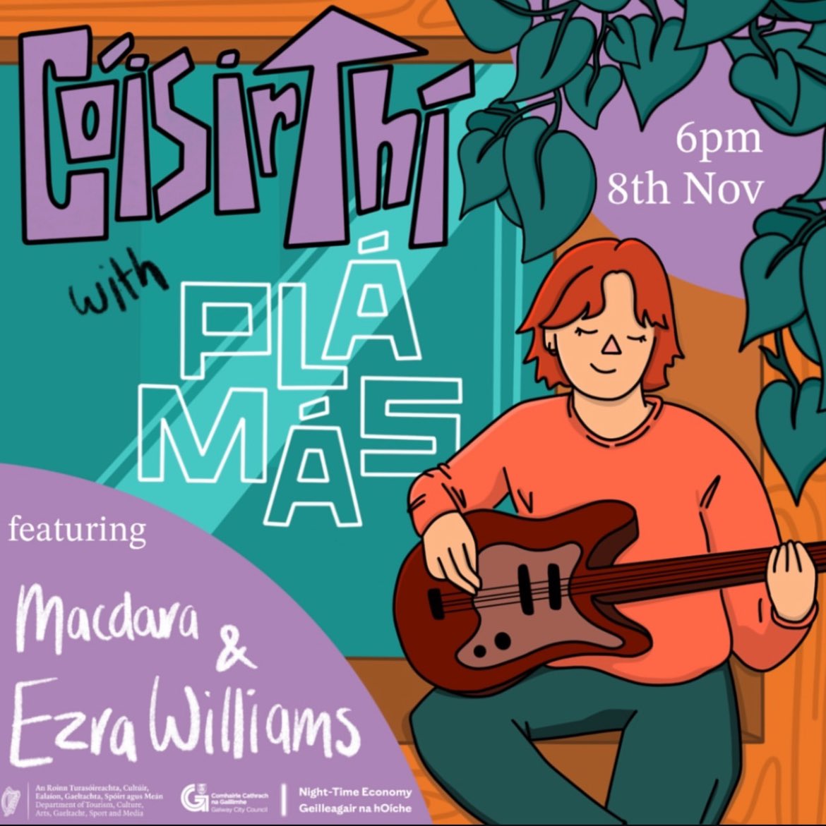 Playing a gig at plámás tomorrow :) come see me if you’re in Galway! I’ll be playing some new unreleased tunes. 😛