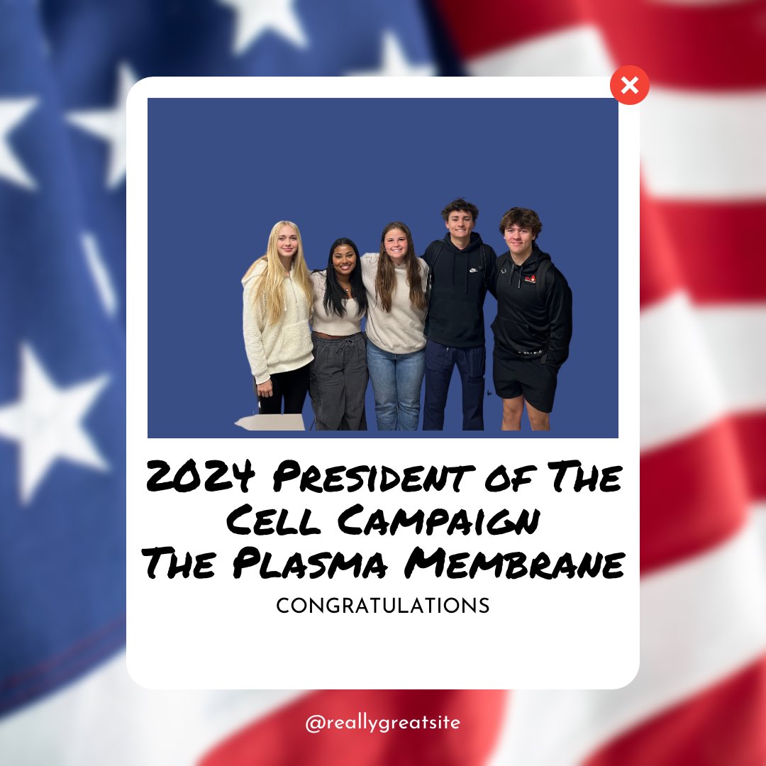 The votes have been counted &amp; the President of the 2024 Cell Campaign is the Cell Membrane!!! #Raiderstrong