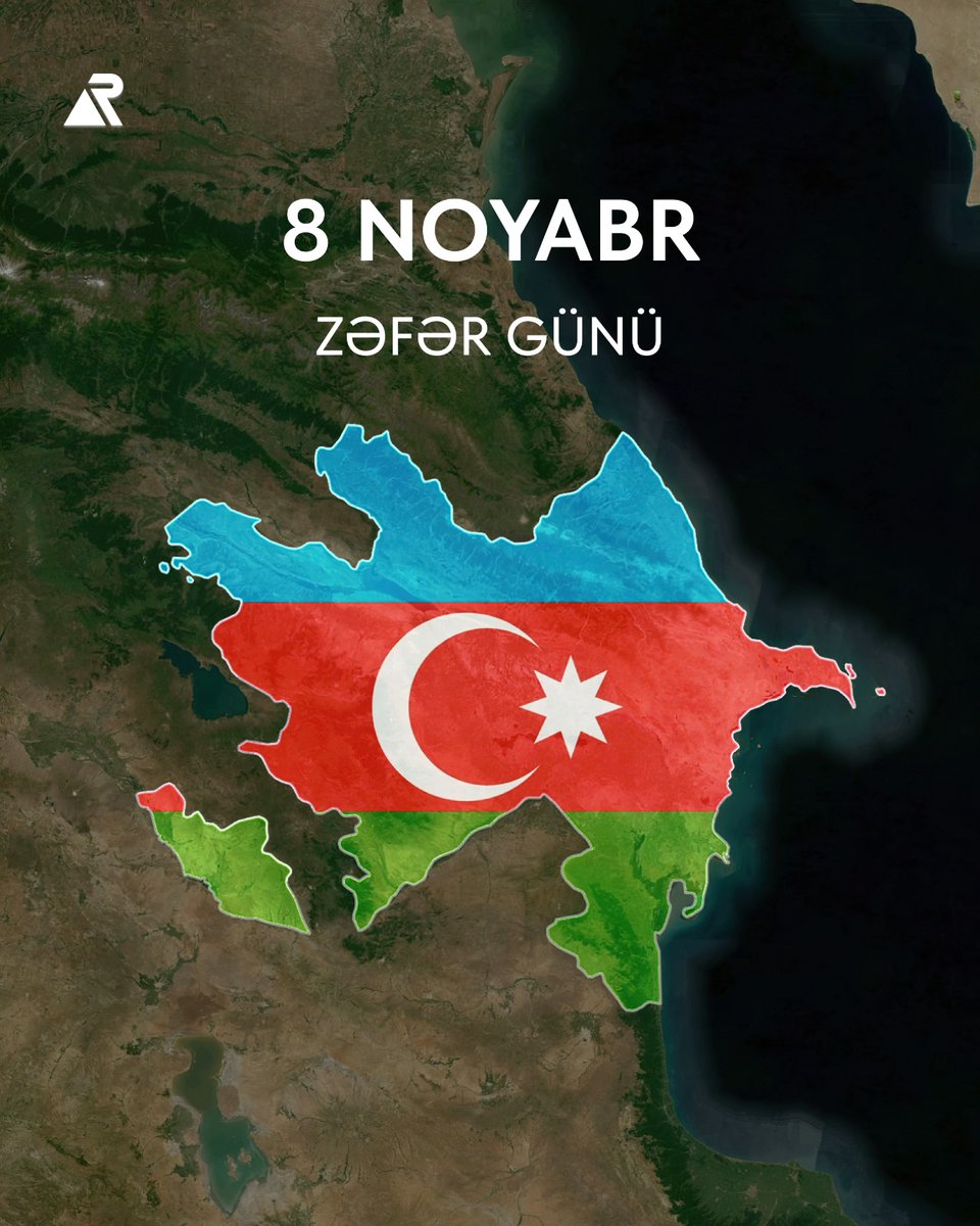 AbdulAliyev3's tweet photo. 8 Noyabr – Zəfər Gününüz mübarək!

Qəhrəman şəhidlərimizin və rəşadətli ordumuzun yazdığı bu tarixi qürurla yad edirik. 

Qarabağ Azərbaycandır! ✊ https://t.co/wSB9yZKrAD