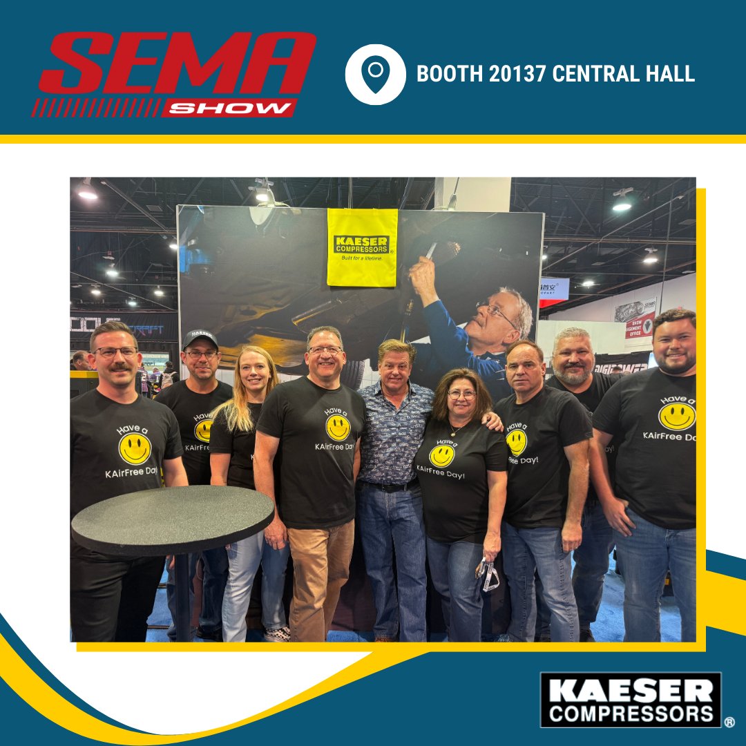 We had a great visit with our friend Chip Foose in the Central Hall booth at SEMA today.  We still have a day and half to go -- you never know who will pop in!

#SEMAShow #sema2024 #kaeserontheroad #chipfoose #aircompressors
