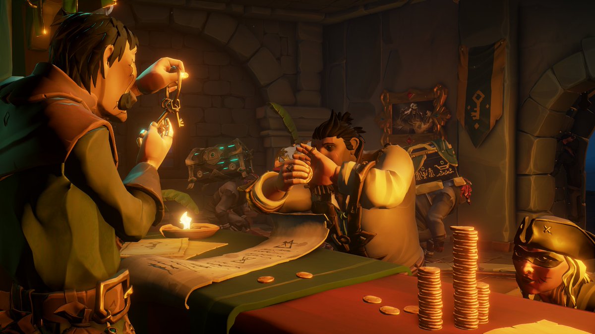 Theme: Sneaky Sailors 

Easily distracted.

#sotshot #SeaOfThieves <a href="/SeaOfThieves/">Sea of Thieves</a>