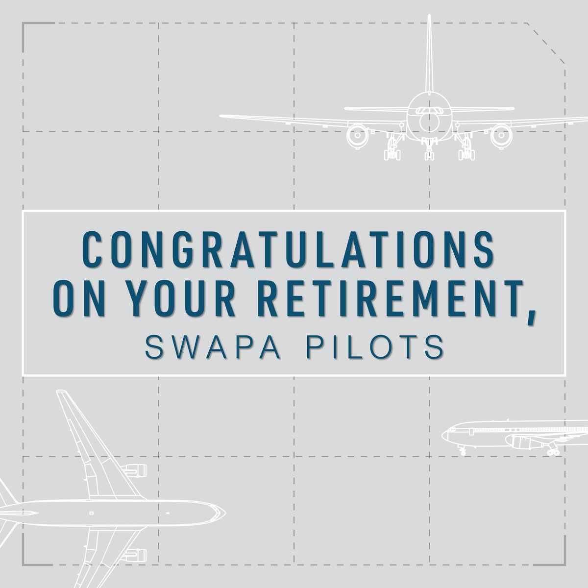 swapapilots's tweet photo. This month, 19 of our #SWAPAPilots are scheduled to retire. Thank you for all the flights you’ve flown, getting our passengers safely to their destinations. https://t.co/uPe7zMT2BT