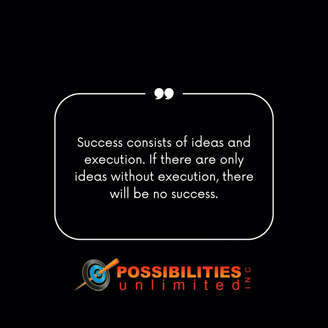 Ralphwhitecoach's tweet photo. If there are only ideas without execution, there will be no success. https://t.co/9ZMH5UqT72