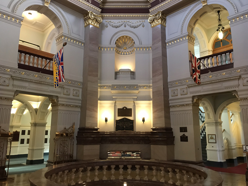 DYK? The #BCLeg Memorial Rotunda is named after the plaques, flags and displays commemorating British Columbians who served in wars and peacekeeping missions. We honour their service and sacrifices.