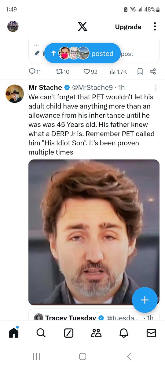 are_ndp's tweet photo. @PKMfantasies @merry123459 Both you and Vicki are idiots. Just because he has a few rental properties on the side. Does not mean he caters to the real estate tycoons. Oh did you hear PET called Justin is idiot son. And you think he's a genius. https://t.co/yxMiToaCFI