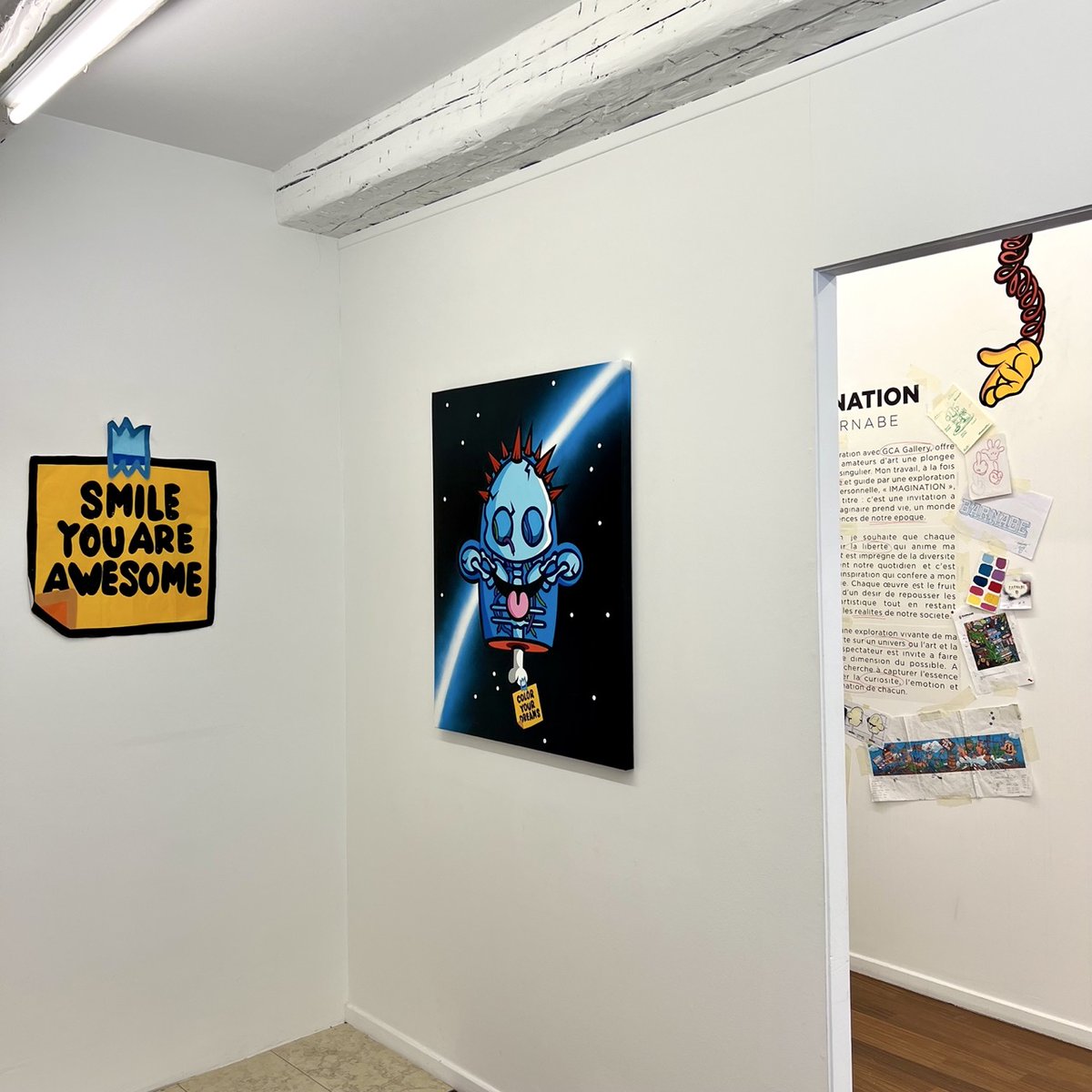 🚨 Derniers jours pour l’expo IMAGINATION de Barnabé à la GCA Gallery ! À voir avant le 16 novembre 🖼️.  
#StreetArt #PopArt #Nice