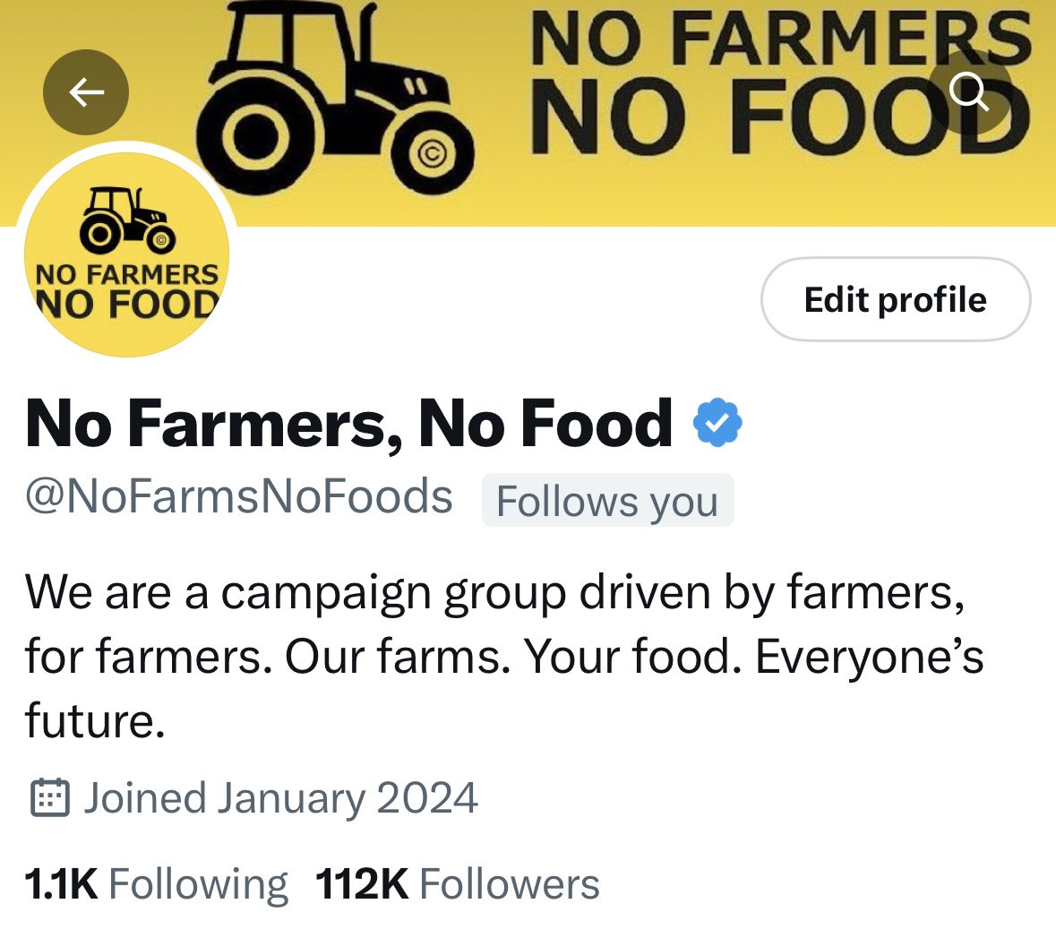 30,000 new followers in just 1 week. Thank you for the overwhelming support towards our campaign. Huge public support for farmers. Farmers are the bulwarks of blue collar workers and the custodians of the countryside and food security. Support them. 
No Farmers, No Food.