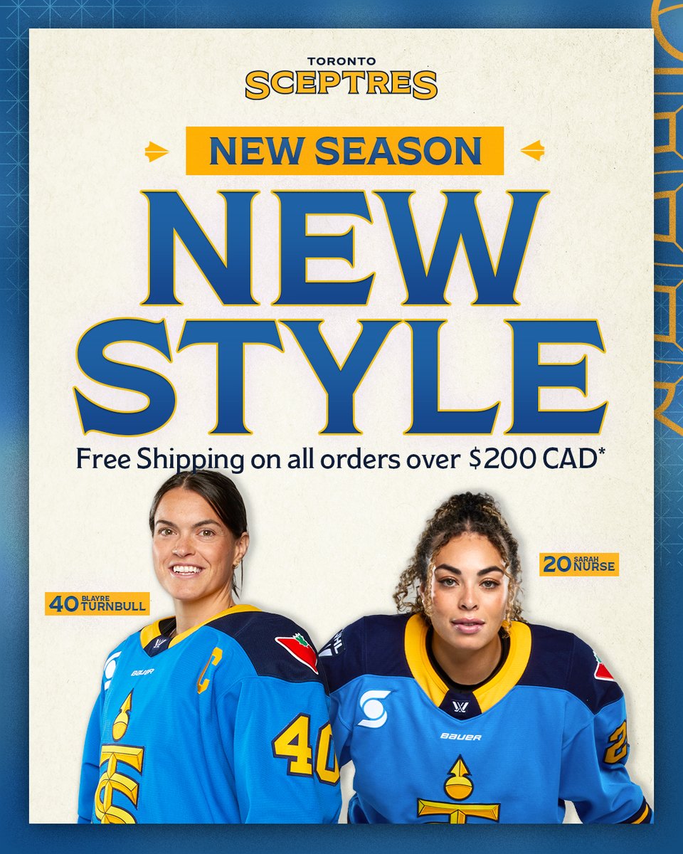 Rep the Sceptres in style 😎

Exclusive early access to official replica jerseys:
➡️ ca.shop.thepwhl.com

**Free Shipping on all orders over $200 CAD before taxes and after discounts.