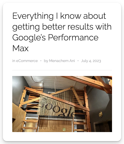 MenachemAni's tweet image. Brush up before Black Friday!

PMAX: The Ultimate Guide 🎯

#PPCChat #GoogleAds #PerformanceMax