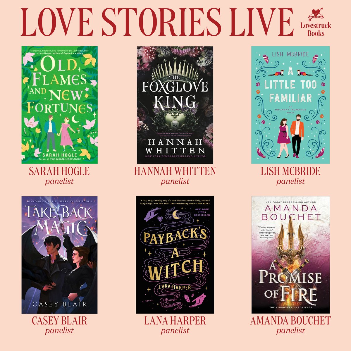 Join us for our very first virtual author panel on 11/24 with <a href="/witchofthewords/">Sarah Hogle</a>, <a href="/hwhittenwrites/">hannah whitten updates</a>, Lish McBride, <a href="/CaseyLBlair/">Casey Blair - THE QUIET SIDE out now!</a>, <a href="/LanaPopovicLit/">Lana Popovic Harper</a>, &amp; <a href="/AuthorABouchet/">Amanda Bouchet</a>, moderated by <a href="/O_Waite/">Olivia Waite</a>.

📚Tickets are FREE, but registration is required: pulse.ly/rg0txouthf