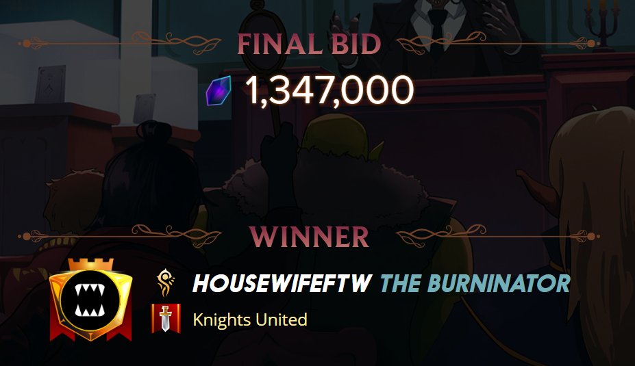 🎉Congrats to the highest bidder, HOUSEWIFEFtW, on winning Heloise the Hollow (CARD C2-709-0001)—the first of 100 cards!🎉