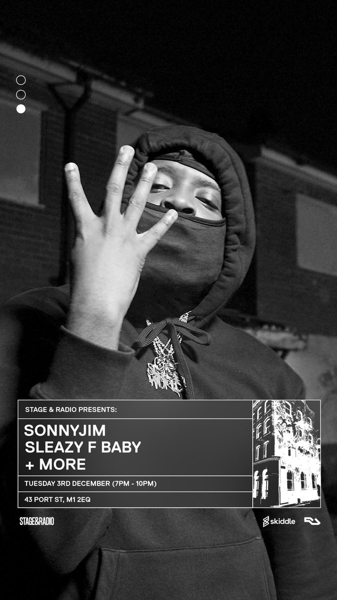 Sleazy F Baby. (@sleazewrld) on Twitter photo SMOOTHEST SHIT YOU EVER SEEN..
SONNY JIM
SLEAZY F BABY
<a href="/stageandradio/">Stage & Radio MCR</a>
TICKET LINK : skiddle.com/whats-on/Manch⦠SMOOTHEST SHIT YOU EVER SEEN..
SONNY JIM
SLEAZY F BABY
<a href="/stageandradio/">Stage & Radio MCR</a>
TICKET LINK : skiddle.com/whats-on/Manchβ¦
