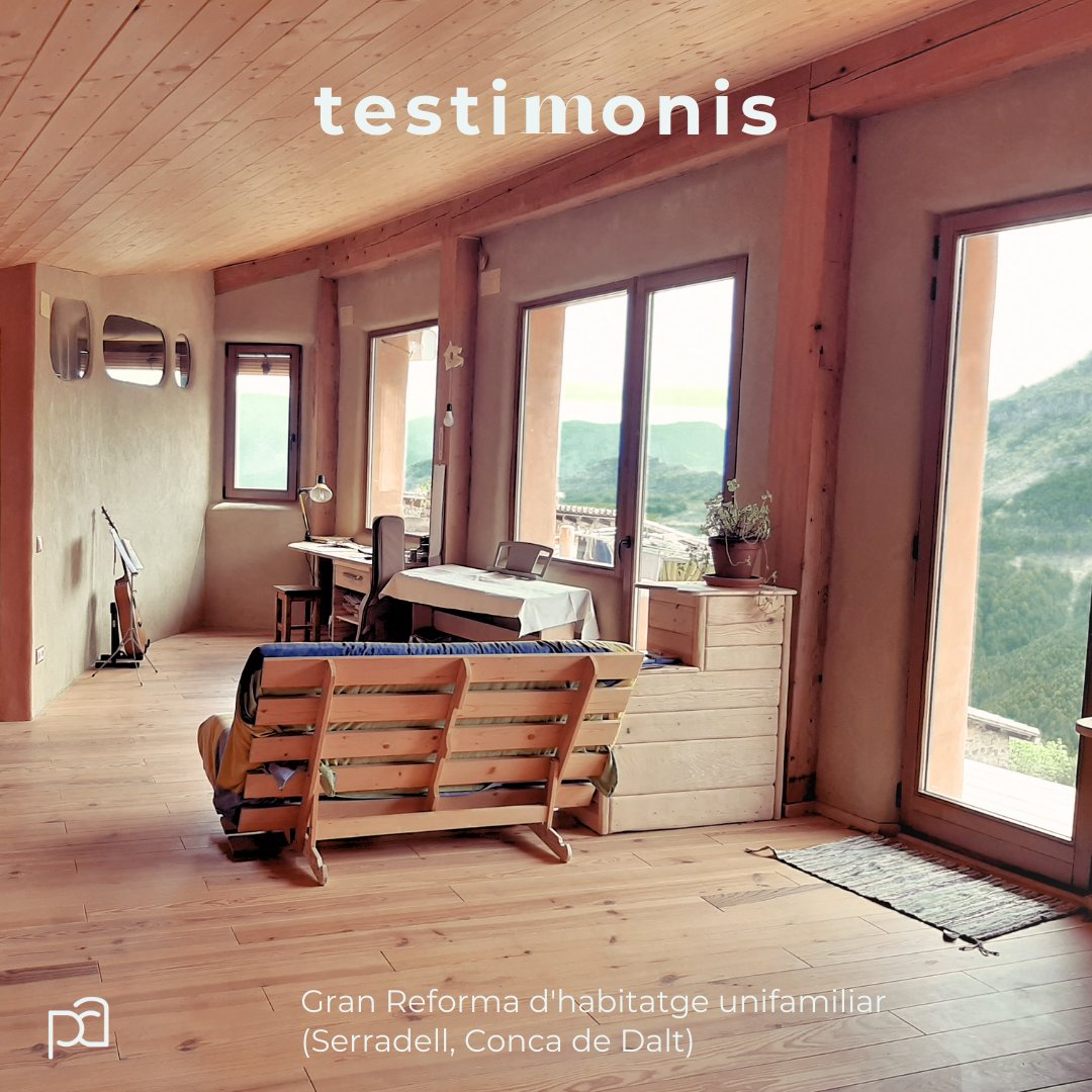 projectearbre's tweet photo. "La casa ha quedat tal com l'havíem imaginat. Es van adaptar a la nostra manera de veure les coses i en tot moment ens van donar suport i ens van assessorar de la millor forma."
Jordi Tusell
Gran reforma d'habitatge unifamiliar - Serradell, Conca de Dalt https://t.co/4aDe4zFzin