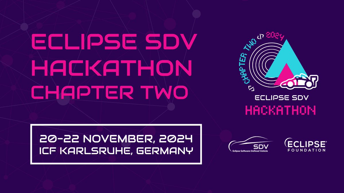Join the #SDVHackathon24 to code, brainstorm, and network with leading automotive software masterminds and solve coding challenges! 

There's still time to register: hubs.la/Q02XntTf0 
#SDV #automotive <a href="/SDVeclipse/">Eclipse Software Defined Vehicle</a>