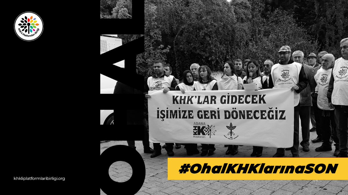 Ehliyetli, liyakatli, dürüst, güvenilir kadroların ihraç edilmesi ve sonraki 8 yılda ülkenin geldiği nokta ortada. Eninde sonunda geri döneceğiz ve onarılacak çok hasar var. KHKlılar olarak bu vazife yine bize kalacak.
#OhalKHKlarınaSON verin ki işimize bakalım