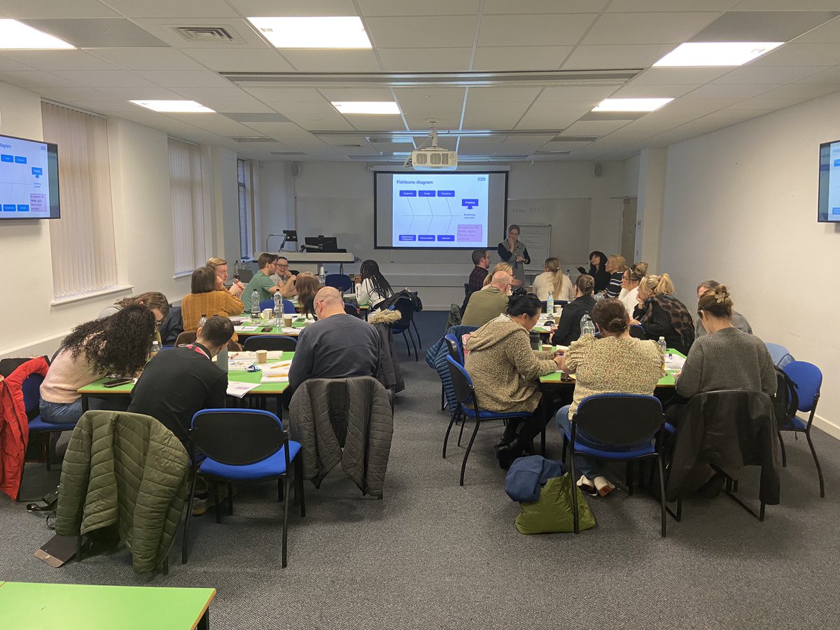 Improvement & Transformation Team (@nuh_qi) on Twitter photo We welcomed our new Cohort 27 of Day 1 of #QSIR Practitioner within <a href="/Notts_ICS/">Nottingham+Nottinghamshire Integrated Care System</a> from organisations across the system <a href="/EMASNHSTrust/">East Midlands Ambulance Service NHS Trust</a> <a href="/SFHFT/">Sherwood Forest Hospitals NHS FT</a> <a href="/ACT2improve/">NHS QSIR</a> <a href="/NUH_QI/">Improvement & Transformation Team</a> facilitated by <a href="/steve_daykin/">Steve Daykin (RMN) Senior Improvement Lead 💥</a> & <a href="/sambray29/">Samantha Bray</a> Deep in conversation have a go at a fishbone 🐟 🦴 diagram #causesofaproblem We welcomed our new Cohort 27 of Day 1 of #QSIR Practitioner within <a href="/Notts_ICS/">Nottingham+Nottinghamshire Integrated Care System</a> from organisations across the system <a href="/EMASNHSTrust/">East Midlands Ambulance Service NHS Trust</a> <a href="/SFHFT/">Sherwood Forest Hospitals NHS FT</a> <a href="/ACT2improve/">NHS QSIR</a> <a href="/NUH_QI/">Improvement & Transformation Team</a> facilitated by <a href="/steve_daykin/">Steve Daykin (RMN) Senior Improvement Lead 💥</a> & <a href="/sambray29/">Samantha Bray</a> Deep in conversation have a go at a fishbone 🐟 🦴 diagram #causesofaproblem