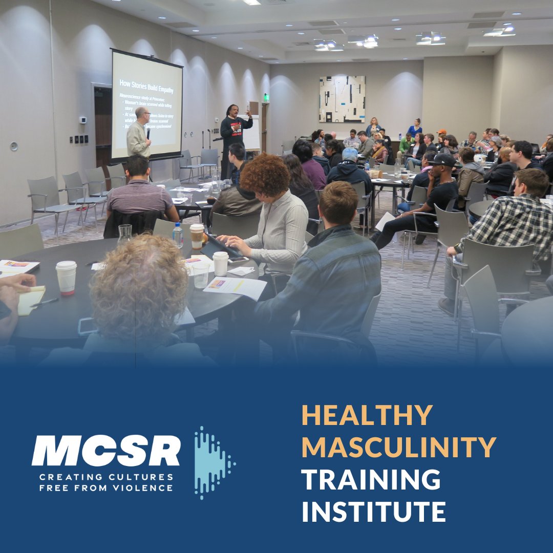 From January 22-24, at the MLK Library in Washington, DC, MCSR's Healthy Masculinity Training Institute will explore strategies for engaging men in preventing violence against women and girls. Register now: mcsr.org/shop/hmti-9hj5…