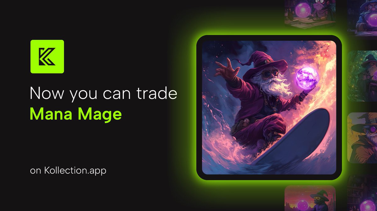 Hey Kollectors 🔮

The Mana Mages have arrived and are now live on Kollection 🧙‍♂️🔥 check them out on kollection.app/collection/1AL…

$KOIN #Koinos