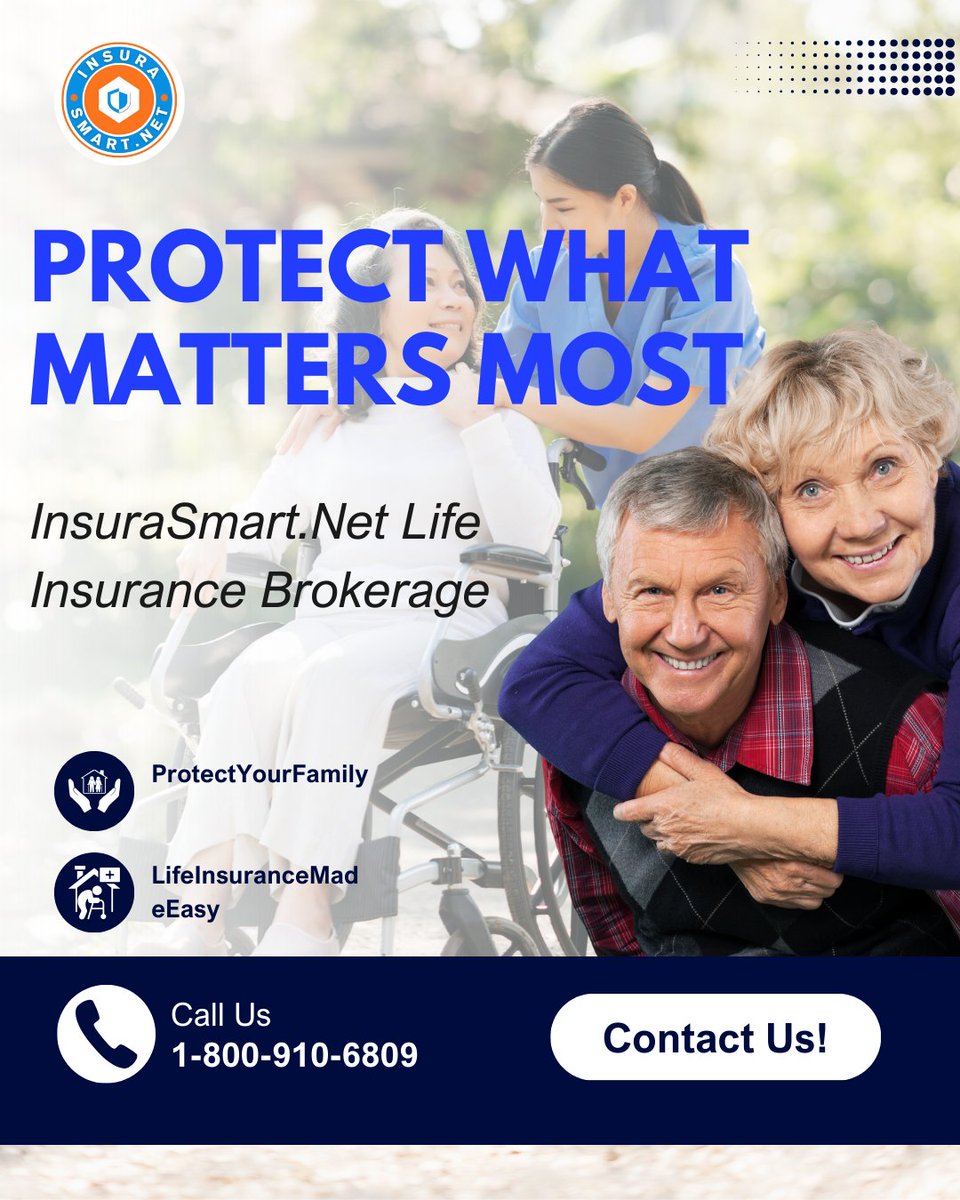 Insurasmartnet's tweet image. Nothing matters more than the future of your family. InsuraSmart.Net is here to provide the protection they deserve with tailored life insurance solutions. Trust our veteran-owned brokerage for expert, unbiased advice—nationwide. 📷
#lifeinsurance #fyptwitter #insurance
