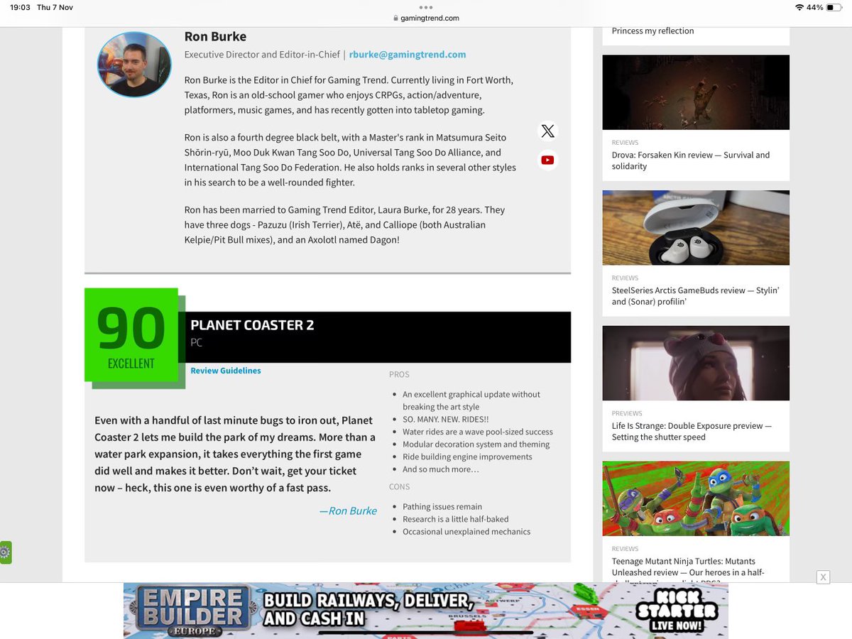 PETERMINIHAN's tweet image. #FDEV  90% excellent review : read the full review on gamingtrend.com