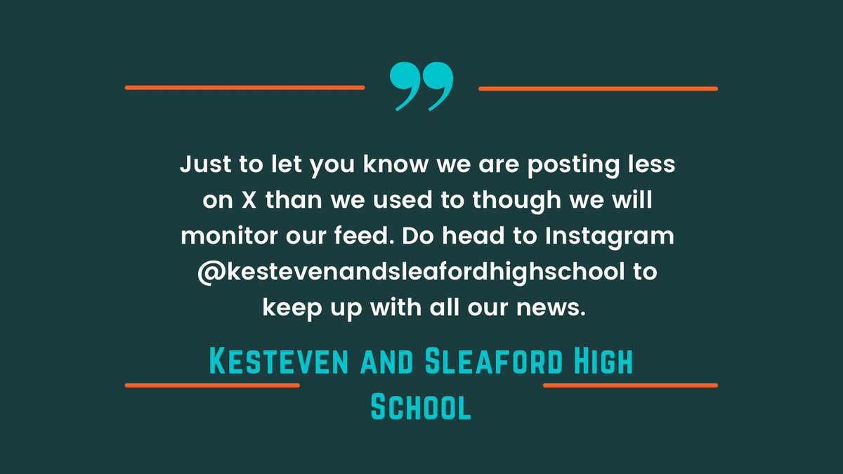 Kesteven and Sleaford High School tweet media