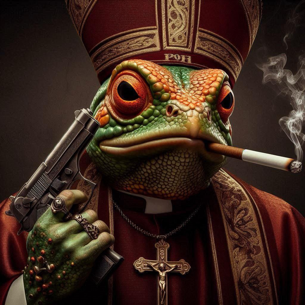BLESSED SMOKING CHICKEN FROG tweet media