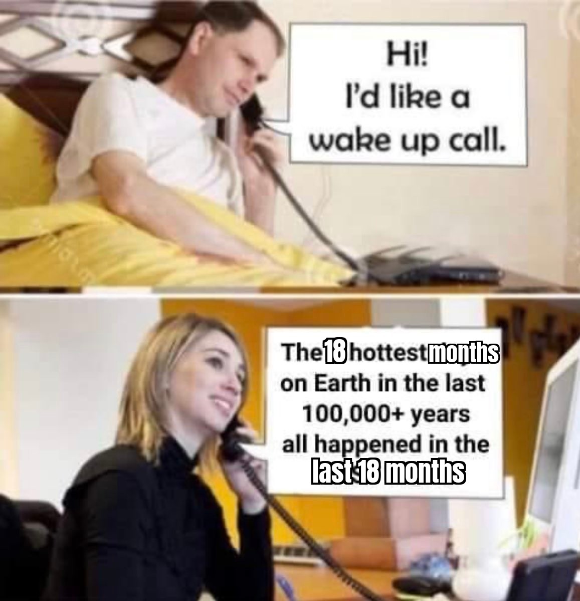 LeonSimons8's tweet image. This running joke continues, as November 2024 will almost certainly be warmer than any November in observed history before 2023. 

Which would make it the 18th month with more heat in the Earth system than any month before that in well over 100,000 years.