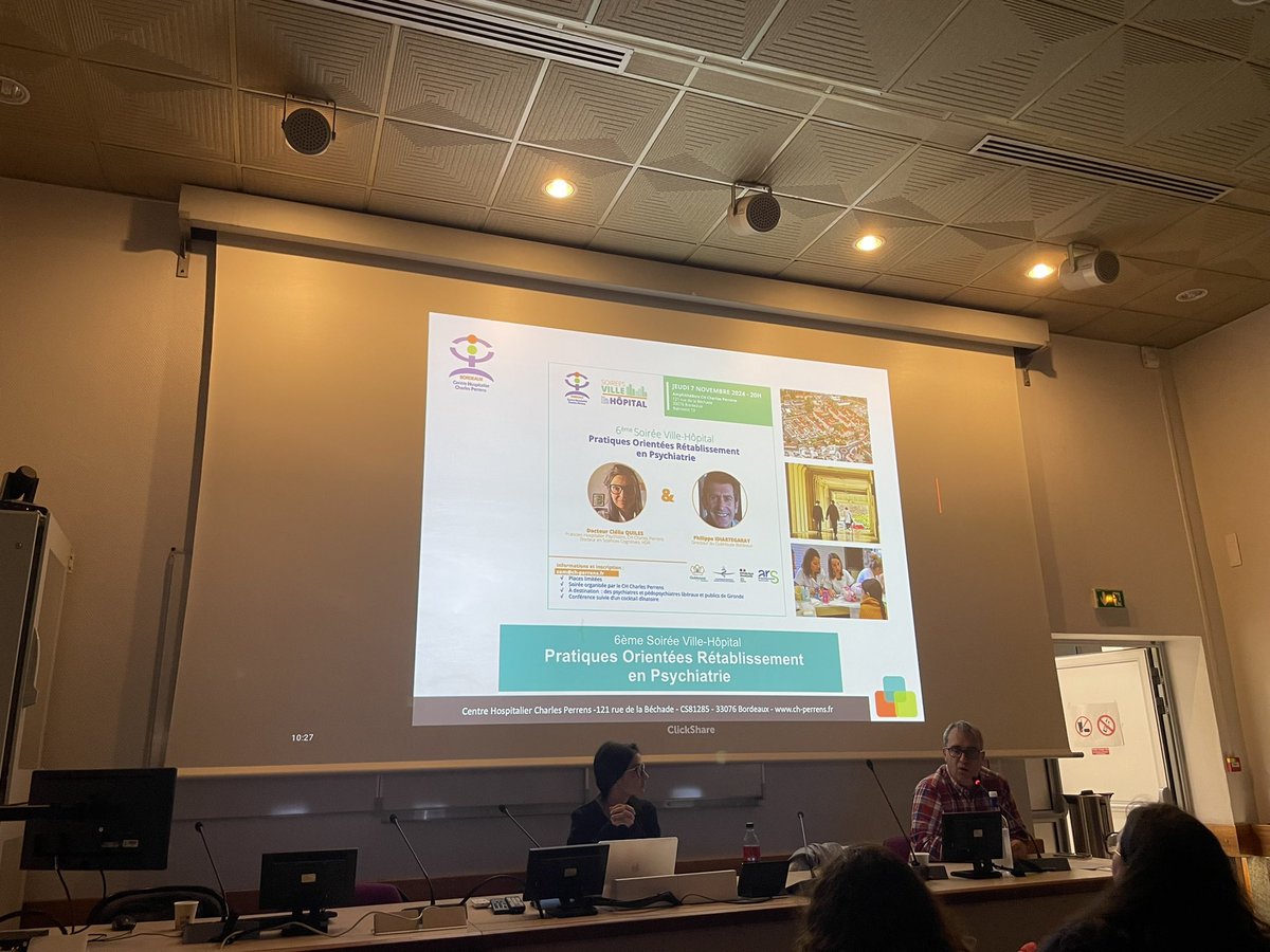 Jarthur Micoulaud 〽️ (@ja_micoulaud) on Twitter photo 6eme soirée ville hôpital sur le rétablissement en psychiatrie <a href="/Clelia2304/">Cléli@</a> <a href="/ch_perrens/">CH Charles Perrens</a> <a href="/ARS_NAquit/">ARS Nouvelle-Aquitaine</a> 6eme soirée ville hôpital sur le rétablissement en psychiatrie <a href="/Clelia2304/">Cléli@</a> <a href="/ch_perrens/">CH Charles Perrens</a> <a href="/ARS_NAquit/">ARS Nouvelle-Aquitaine</a>