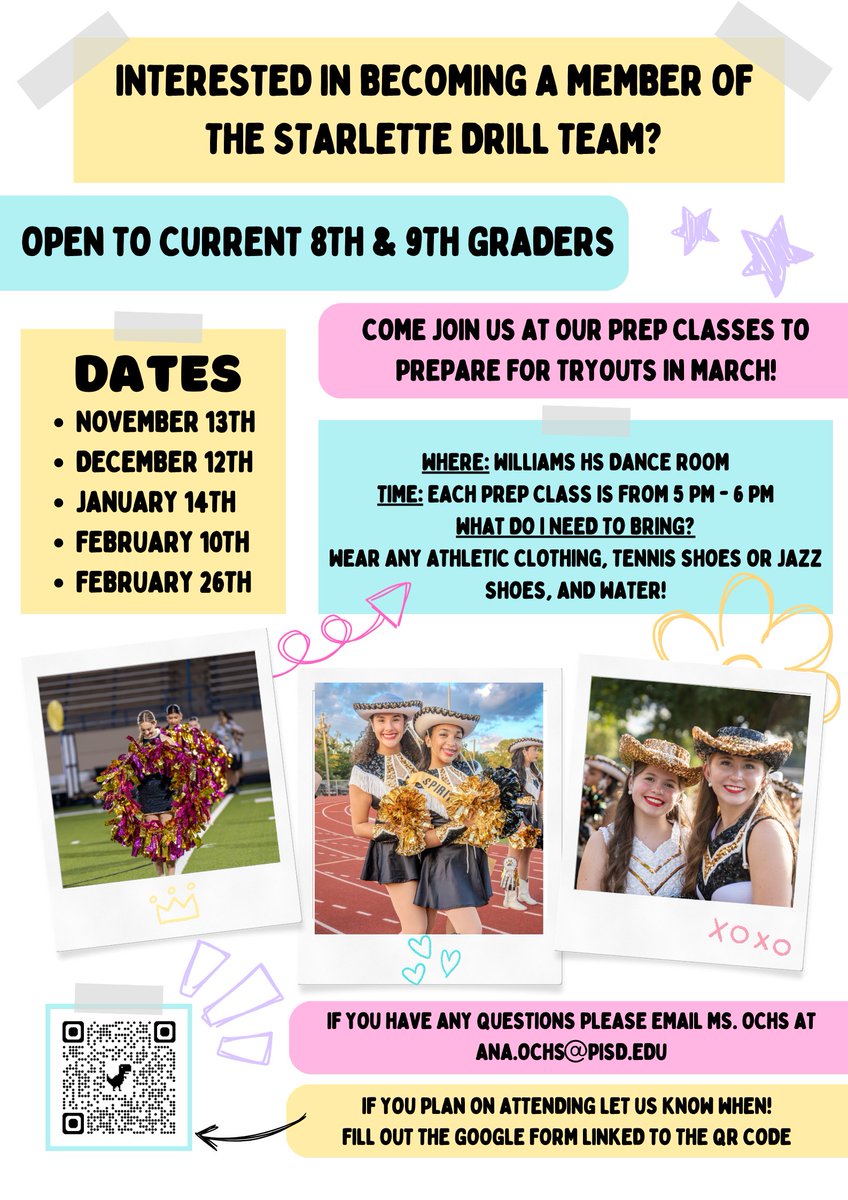 Are you interested in dance? Now is the time to sign up for dance classes and drill team for next year!