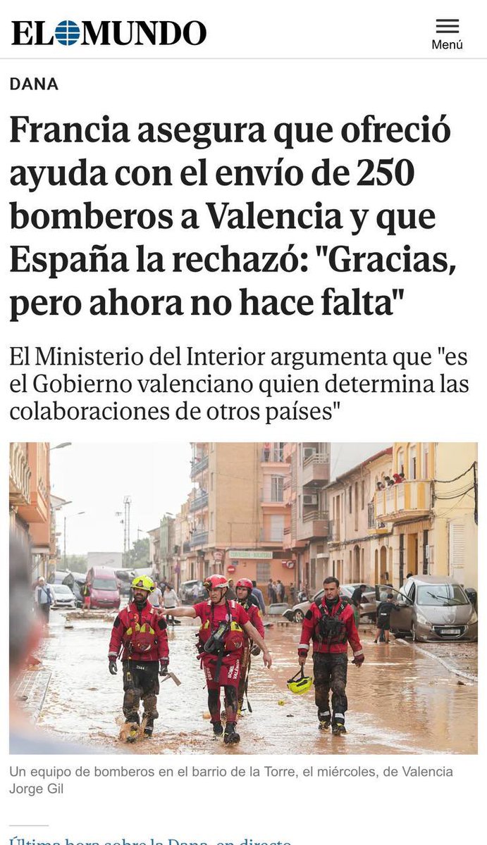 veronicacamino's tweet photo. Hablando de #Perdones… el #PAN español, es decir, el #PartidoPopular de España debe empezar por pedir perdón a su pueblo.
Ayer en la sesión del @senadomexicano, nos pronunciamos solidariamente con el pueblo español por la catástrofe que sucedió en #Valencia #España y zonas aledañas; cabe aclarar que la ayuda no ha sido bienvenida e incluso ha sido rechazada por parte del gobierno español.
Nuestro más sentido pésame por las víctimas.
Por otra parte, aunque hablando de la misma situación, resulta que @MarkoCortes dijo que el PP (Partido Popular de España) es su “partido hermano” y que le mandaron consejos a nuestra Presidenta @Claudiashein.
¿Cómo se atreve a decir semejante… tontería… esta persona?
La Generalitat y el Ayuntamiento de Valencia, por las publicaciones de medios de comunicación y ciudadanía, es el peor ejemplo de solidaridad con su propio pueblo… y que peor momento de exhibirlo que en una emergencia provocada por la DANA (fenómeno meteorológico parecido a un huracán y que se denomina como Depresión Aislada en Niveles Altos, antes conocido como Gota fría).
Doy contexto:
1. El PP gobierna tanto el Ayuntamiento como la Generalitat de Valencia, ganó en coalición con #VOX (si, a la cosa esa que trajeron al Senado los panistas el sexenio pasado).
2. El PP desapareció (sí, DESAPARECIÓ) la Unidad de Emergencias, misma que estaba por iniciar una segunda fase de su creación. **Y los prianistas dicen que en México desaparecimos nuestro mecanismo, cuando la gente recibe más de lo que recibía antes; cínicos.
3. Tal es el pleito dentro de los propios gobiernos del PP que la población está hasta la mandarina porque:
a) están multando a los vehículos de voluntarios que llevan ayuda; no los dejan llevar hasta la ciudad las cosas que traen y los multan por el lugar donde dejan estacionados sus autos. ¿Es en serio? Es un momento de emergencia y crisis… la prioridad del PAN español es la recaudación.
b) las donaciones están siendo rechazadas, que porque “no las necesitan” dicho por las propias autoridades del Ayuntamiento y la Generalitat.
c) multan a quienes tienen tractores y están ayudando a mover los autos que son deshecho… que porque “contaminan”.
d) sí, tal como leen… si pasan los vehículos con gasolina en las zonas exclusivas de vehículos eléctricos, toma tu multa (se dice que ésta situación tiene que ver con IBERDROLA… habría que investigar más).
Pueden googlear, buscar en tiktok e incluso aquí en X… hay demasiada información.
Una vez más se comprueba que lo que venga de Acción Nacional es sucio, corrupto y provoca tragedia.
Pueden tomar sus consejos y… ya saben.
En México tenemos fuerzas armadas capaces y preparadas, comandadas con #HumanismoMexicano por la mejor, la Presidenta @Claudiashein 🇲🇽
@PartidoMorenaMx @LuisaAlcalde @CaroRangelG @SoyCamMartinez