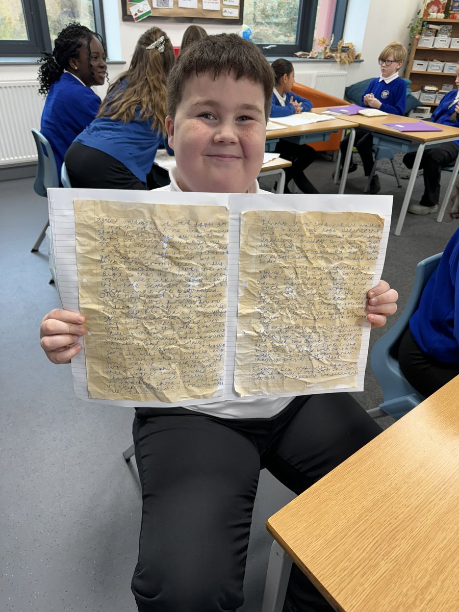 GwenfroS's tweet photo. Da iawn to Dosbarth Beaumaris. Your narrative diaries based on Ken Reesβ experience in The Great Escape are amazing π€© @RoyalAirForce @WG_Education #Ambitiousandcapablelearners #welovetowrite #Wrexhamhero #TeamGwenfro https://t.co/n9shoKbDT6