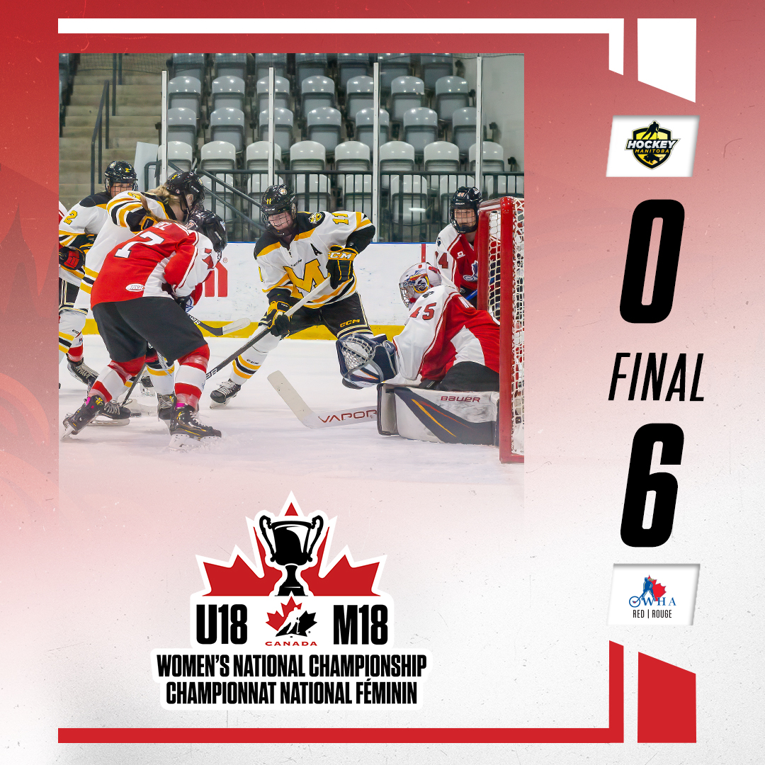 HockeyCanada's tweet photo. GAME OVER! Caileigh Tiller scores twice as Ontario Red shuts out Manitoba. 🔴🦬

MATCH FINI! Caileigh Tiller inscrit un doublé pour Ontario Rouge, qui blanchit le Manitoba. 🔴🦬

📊 https://t.co/R3iwawdViC
📊 https://t.co/b99UYvoyZ7

#U18Nationals | #NationalM18 https://t.co/cJpzeF70aV
