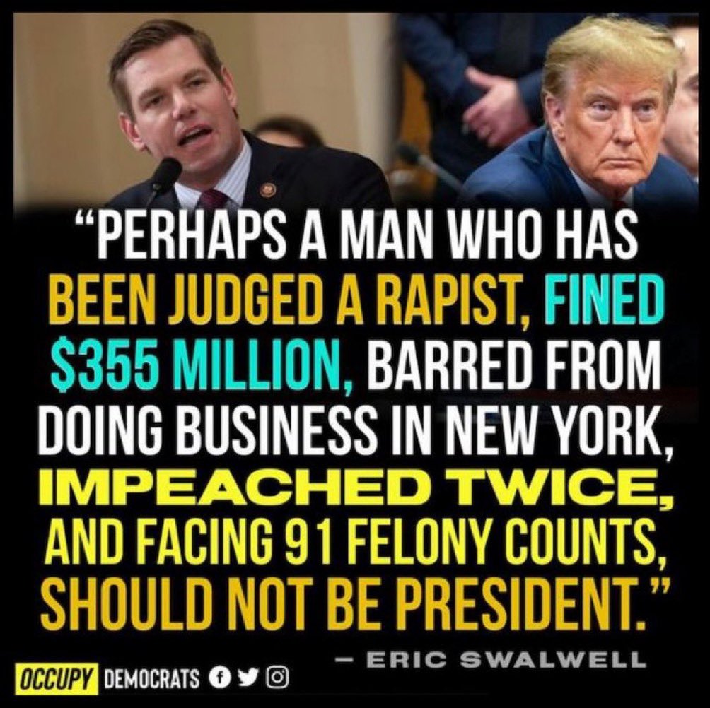 Amazing HOW LIBERAL and GOVERNMENT CONTROL VOTERS HAVE GOTTEN🤮

You are welcome to stop me, TRUMP IS 
PEDOPHILE 
FRAUD
🤥🤥🤥
Sexual ASSAULTER, PREDATOR
CHARITABLE FUNDRAISING FRAUD
CONVICTED FELON
ETC… there is just too much to list

ONLY A LIBERAL PERSON WOULD ELECT HIM 🥜🥜