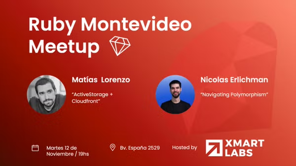 🚨 Join us Tuesday next week for the last #Ruby Montevideo Meetup of the year, hosted by <a href="/xmartlabs/">Xmartlabs</a>.

Get ready for two insightful talks by Matías, and <a href="/nicoerlichman/">Nicolas Erlichman</a> that you won’t want to miss.

Come for the knowledge, stay for the community!❤️

meetup.com/es-ES/ruby-mon…