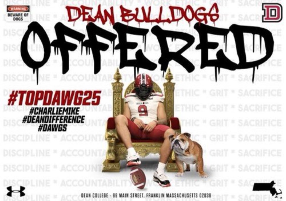#AGTG I am blessed to receive an offer from dean college 🙏