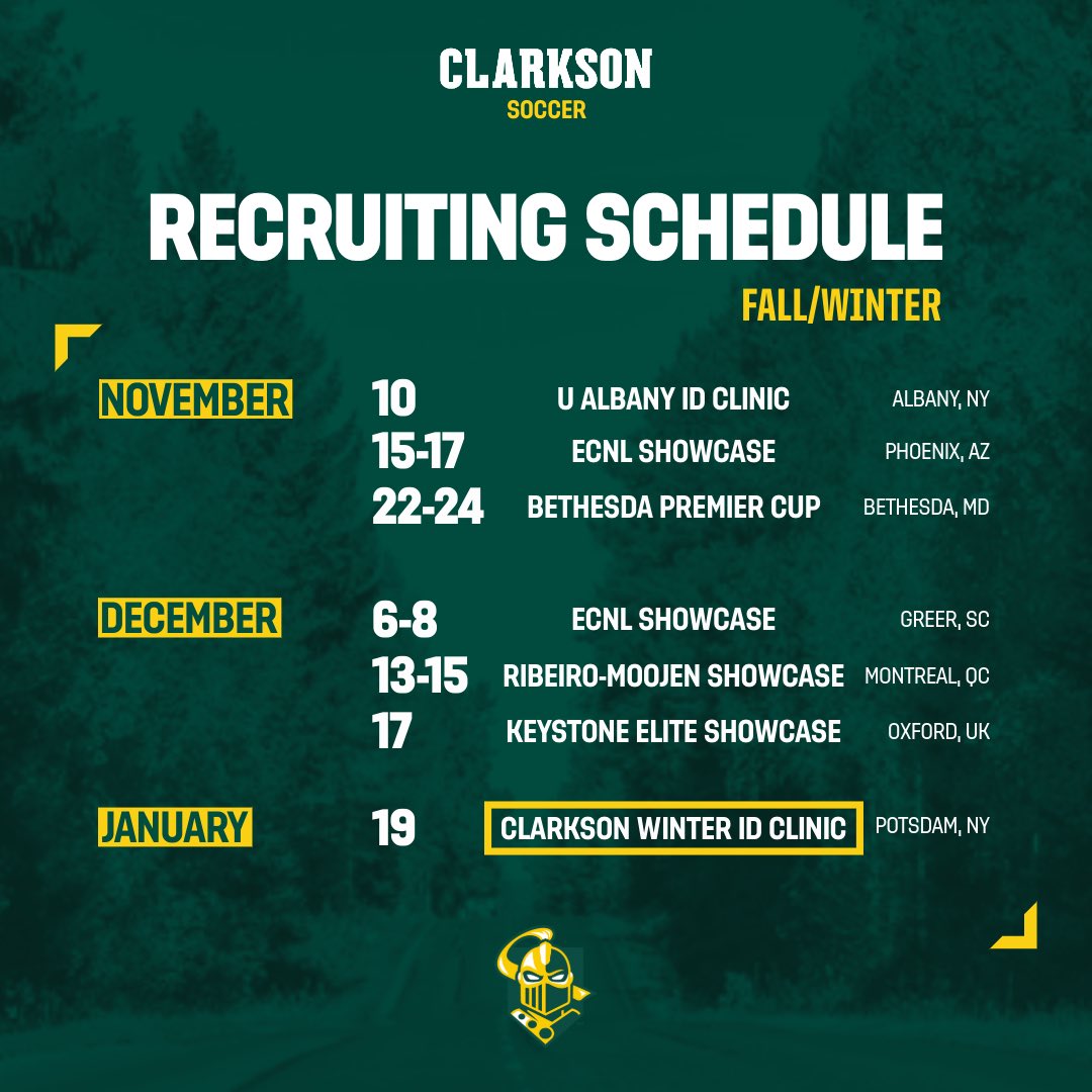 Hitting the road 🛣️

Our staff is on the move, scouting for future Golden Knights these next couple of weeks 🔰

#LetsGoTech