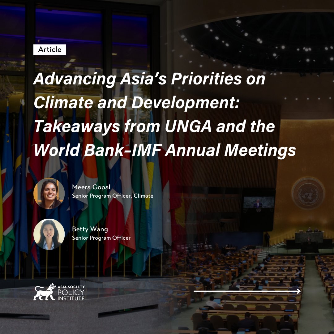 AsiaPolicy's tweet photo. Amidst the uncertainty of U.S. #election outcomes, the spotlight is firmly on leadership and direction—at home and abroad. As global priorities evolve, #Asia has a unique opportunity to assert its leadership on #climate and development within the multilateral arena. @mee_gopal and @BettyWangYR dive deeper: https://t.co/jjjB20odXw