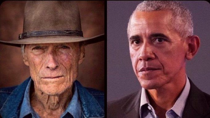 GeneralMark75's tweet photo. 🚨DEVELOPING: Clint Eastwood has said: "One day we will realize that the Barack Obama presidency was the biggest FRAUD ever perpetrated on the American people." 
  
Do you agree with Clint Eastwood?

A. YES       
B. NO https://t.co/hVN9bTPMU7