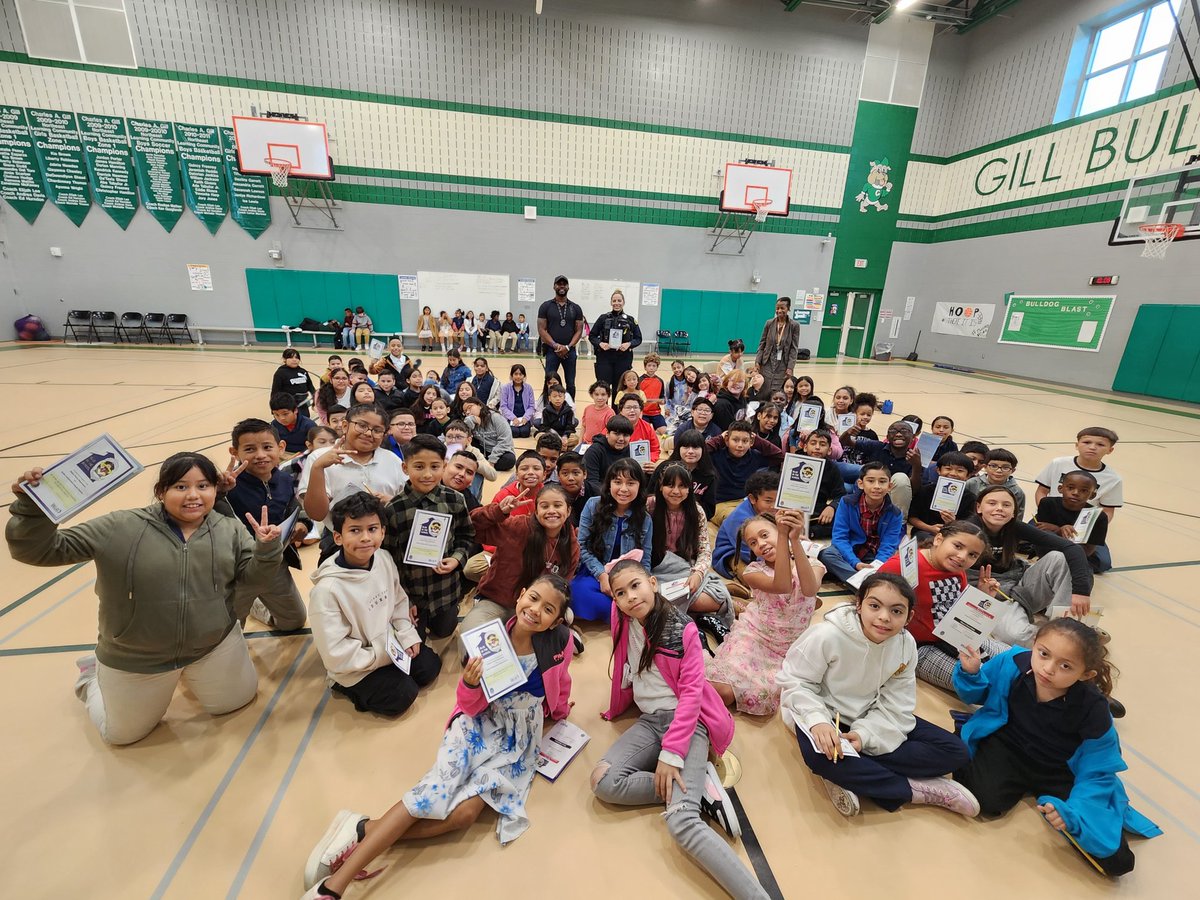 Today was the last day of BITS for Gill Elementary! We left them with the necessary tools to combat peer-pressure and make smart decisions! <a href="/GillMustangs/">Gill Elementary</a> <a href="/DallasPD/">Dallas Police Dept</a> <a href="/ExplorersDallas/">Dallas Explorers</a>